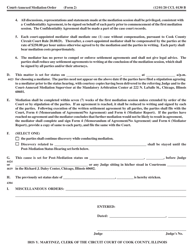 Form CCL0130 Court-Annexed Mediation Referral Order - Cook County, Illinois, Page 2