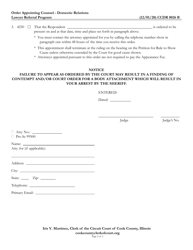 Form CCDR0026 Court Appointed Attorney - Order Appointing Counsel - Cook County, Illinois, Page 2