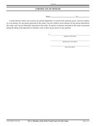 Form CCP0325 Deposition of Witness to Will - Cook County, Illinois, Page 2