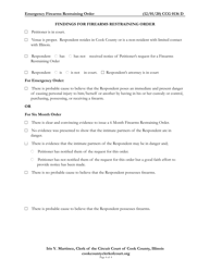Form CCG0136 Emergency Firearms Restraining Order - Cook County, Illinois, Page 4