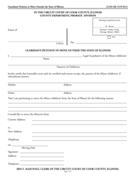 Document preview: Form CCP0121 Guardian's Petition to Move Outside the State of Illinois - Cook County, Illinois