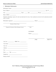 Form CCCR0117 Home Confinement Order - Cook County, Illinois, Page 2