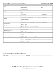 Form CCCH0005 Mortgage Foreclosure Case Management Form - Cook County, Illinois, Page 2