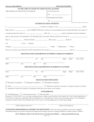 Document preview: Form CCCR0109 Interstate Hold Affidavit - Cook County, Illinois