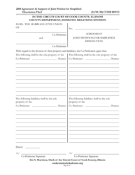 Form CCDR0019 Joint Petition for Simplified Dissolution - Cook County, Illinois, Page 4