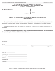 Form CCJ0700 Juvenile Sex Offender Registration Termination - Cook County, Illinois, Page 5