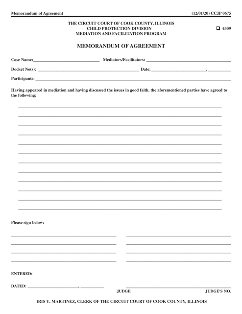 Form CCJP0675  Printable Pdf