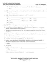 Form CCCH N019 Mortgage Foreclosure Case Management/Status Order (Residential and Commercial) - Cook County, Illinois, Page 3