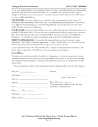 Form CCCH0100 Mortgage Foreclosure Summons - Cook County, Illinois, Page 2
