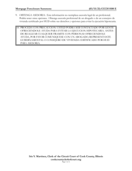 Form CCCH0100 Mortgage Foreclosure Summons - Cook County, Illinois, Page 5