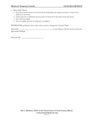 Form CCJP0632 Motion for Temporary Custody - Cook County, Illinois, Page 2