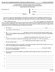 Form CCJP0201 Movant&#039;s Pro Se Supplemental Petition to Reinstate Wardship - Cook County, Illinois, Page 4