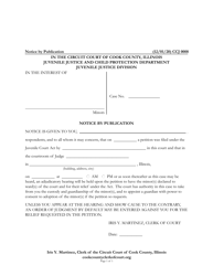 Document preview: Form CCJ0008 Notice by Publication - Cook County, Illinois