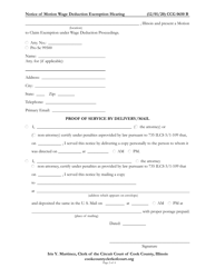 Form CCG0650 Non-wage Notice of Motion/Non-wage Garnishment Exemption Hearing - Cook County, Illinois, Page 2