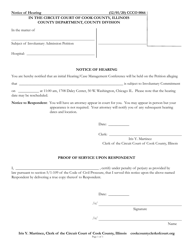 Document preview: Form CCCO0066 Notice of Hearing - Cook County, Illinois