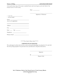 Form CCCR0324 Notice of Filing - Cook County, Illinois, Page 2