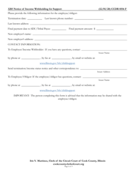Form CCDR0556 Notice of Income Withholding for Support - Cook County, Illinois, Page 6