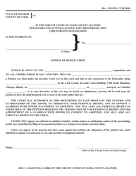Document preview: Form CCJP0680 Notice of Publication - Cook County, Illinois