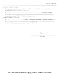 Form CCJP0633 Notice of Motion - Child Protection - Cook County, Illinois, Page 2