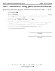 Form CCDR0112 Notice of Termination of Collaborative Process - Cook County, Illinois, Page 2