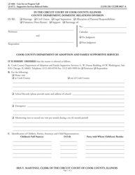 Document preview: Form CCDR0037 Office of Adoption and Child Custody Referral Order - Cook County, Illinois
