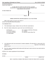 Document preview: Form CCJP0628 Order Appointing or Discharging Casa Volunteer - Cook County, Illinois