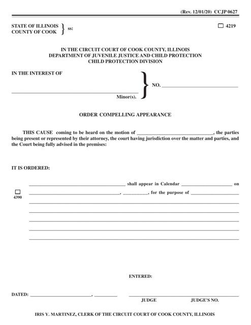 Form CCJP0627  Printable Pdf