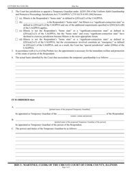 Form CCP0203 Order Appointing Temporary Guardian of an Alleged Person With a Disability - Cook County, Illinois, Page 2