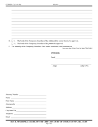 Form CCP0203 Order Appointing Temporary Guardian of an Alleged Person With a Disability - Cook County, Illinois, Page 3