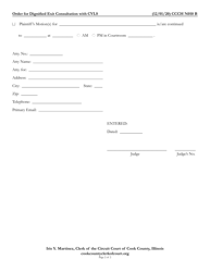 Form CCCH N010 Order for Dignified Exit Consultation With Cvls - Cook County, Illinois, Page 2