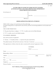 Document preview: Form CCJP0646 Order Appointing Private Attorney - Cook County, Illinois