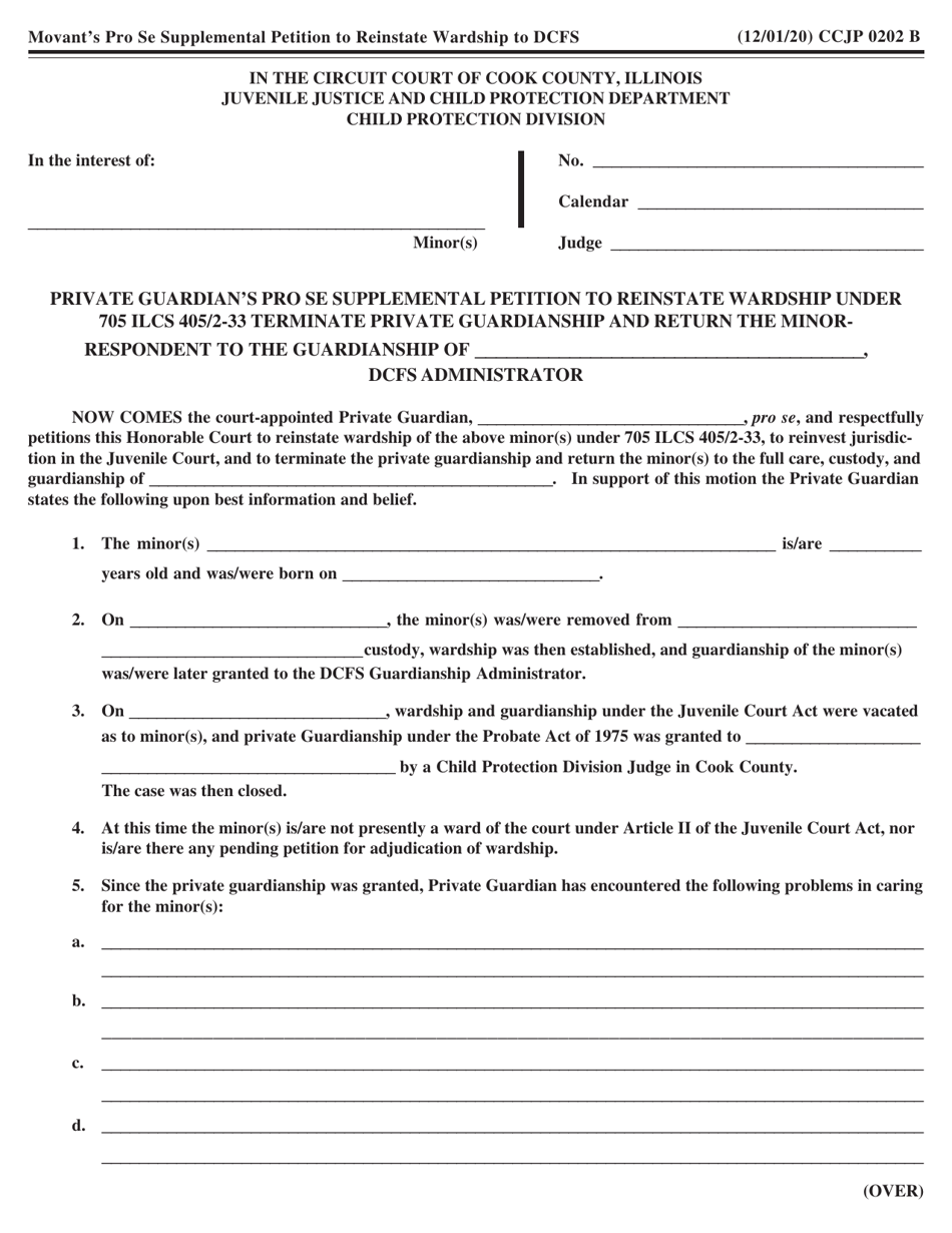 Form CCJP0202 Notice of Motion - Cook County, Illinois, Page 4
