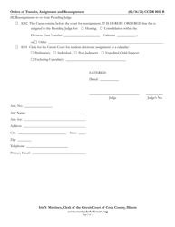 Form CCDR0014 Orders of Transfer, Assignment and Reassignment - Cook County, Illinois, Page 2