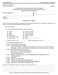 Document preview: Form CCJP0656 Permanency Order - Cook County, Illinois