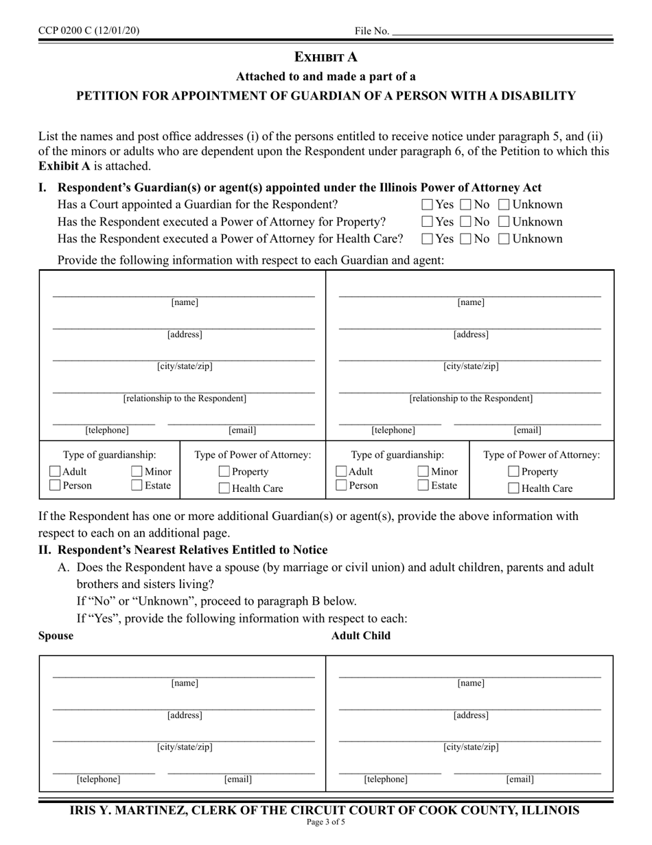 Form CCP0200 - Fill Out, Sign Online and Download Fillable PDF, Cook ...