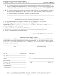 Form CCCR0713 Petition for a Certificate of Good Conduct or to Enlarge the Relief Previously Granted in a Certificate of Good Conduct - Cook County, Illinois, Page 2