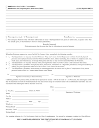 Form CCG0807 Petition for Civil No Contact Order - Cook County, Illinois, Page 2