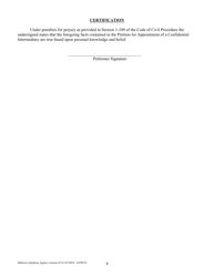 Form CCCO0018 Petition for Appointment of a Confidential Intermediary - Cook County, Illinois, Page 4