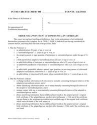 Form CCCO0018 Petition for Appointment of a Confidential Intermediary - Cook County, Illinois, Page 6