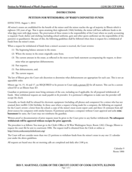 Document preview: Form CCP0398 Petition for Withdrawal of Ward's Deposited Funds - Cook County, Illinois