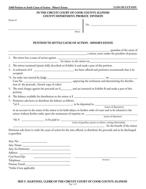 Form CCP0395  Printable Pdf
