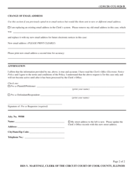 Form CCG0126 Pro Se Electronic Notice Registration - Cook County, Illinois, Page 2