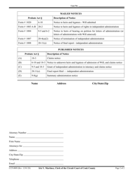 Form CCP1000 Proof of Mailing and Publication - Cook County, Illinois, Page 2