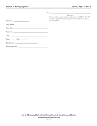 Form CCG0051 Petition to Revive Judgment - Cook County, Illinois, Page 2