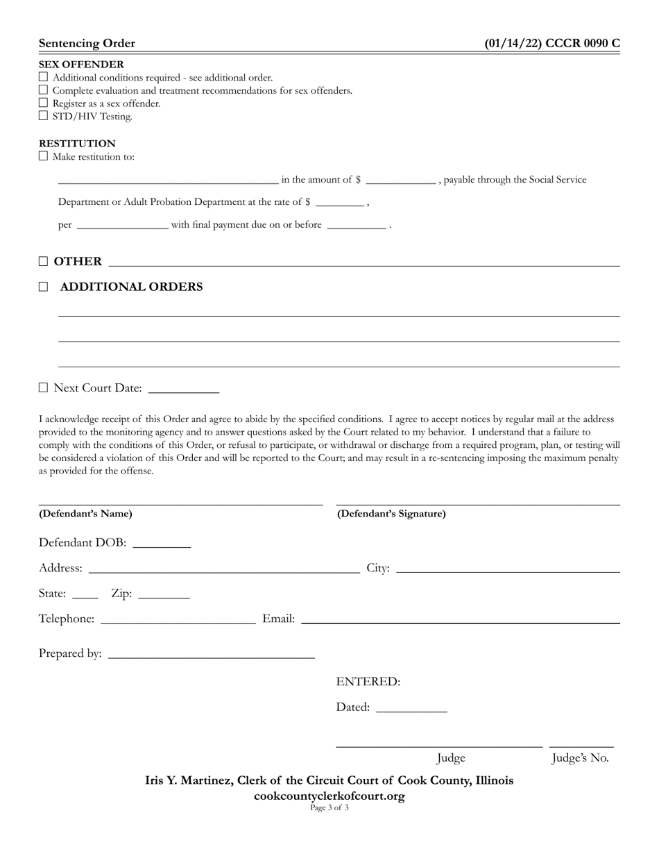 Form CCCR0090 - Fill Out, Sign Online and Download Fillable PDF, Cook ...