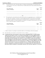 Form CCP0608 Small Estate Affidavit - Cook County, Illinois, Page 4