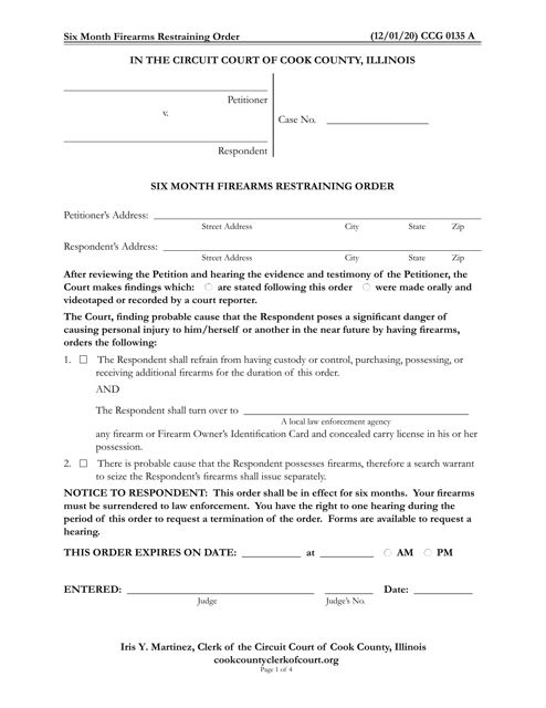 Form CCG0135  Printable Pdf