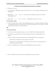 Form CCG0135 Six Month Firearms Restraining Order - Cook County, Illinois, Page 4