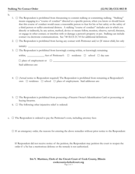 Form CCG0813 Stalking No Contact Order - Cook County, Illinois, Page 2