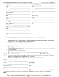 Form CCDR0036 Supervised Parenting Time/Visitation (Non-parent) Order - Agency Only - Cook County, Illinois, Page 2